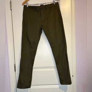 J. Crew Men's Olive Chinos